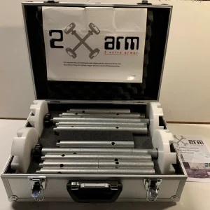 2Xarm hjälpmedel för tex köksmontage, komplett 2 armar inkl 16 förlängningsrör och väska