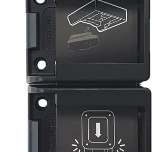 StealthMounts Battery Mounts for DeWalt 10.8v / 12v Battery Mounts 6 Pack BLACK