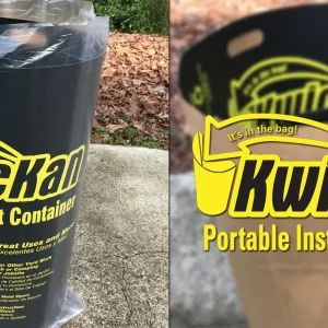 5-pack Kwickan Sopsäckshållare bär/vikbar 120-200 liter